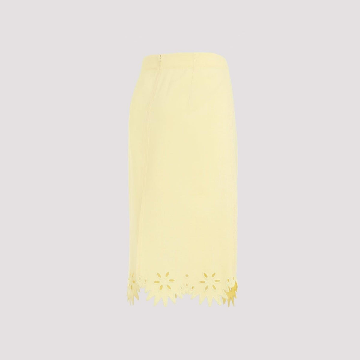 Bottega Veneta Grainy English Embroidery Midi Skirt Women DestGlow