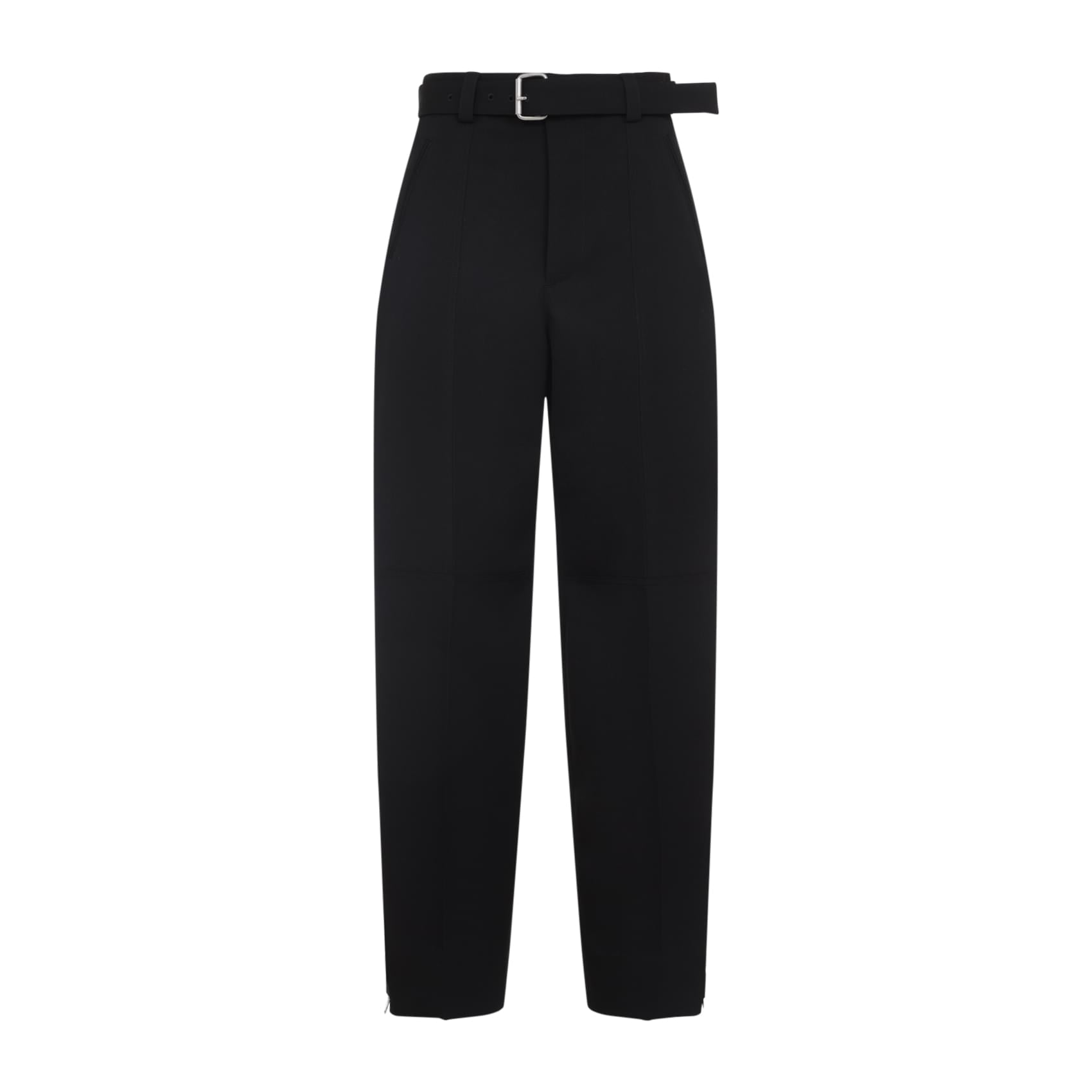 Bottega Veneta Wool Belted Trousers Women DestGlow