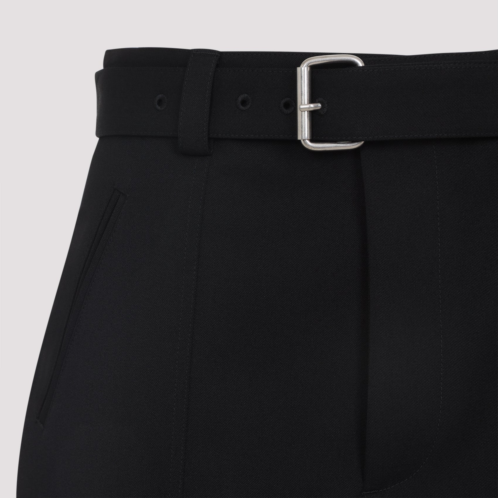 Bottega Veneta Wool Belted Trousers Women DestGlow