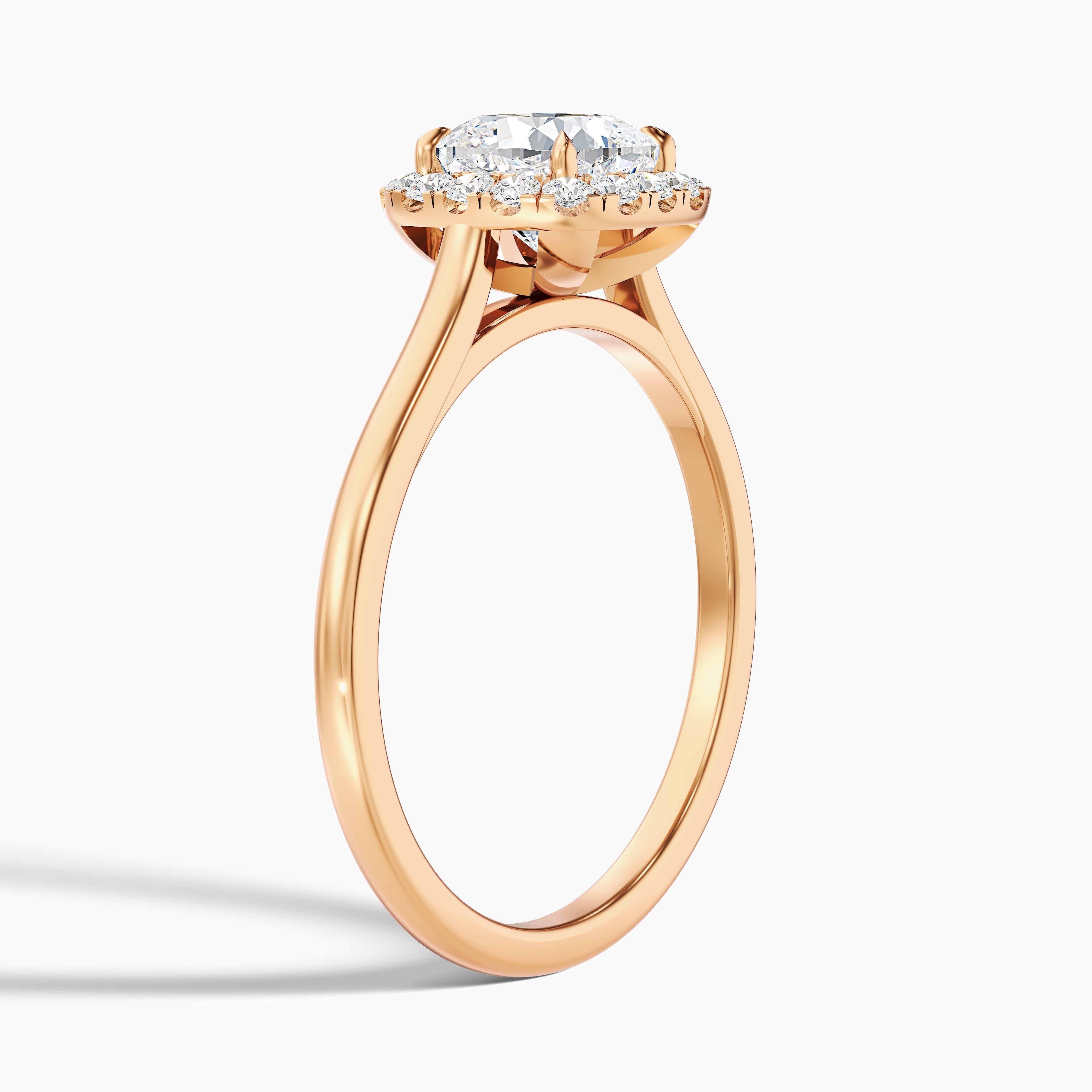Jeri 2.5 Carat Cushion Cut Halo Lab Grown Engagement Ring in 925 Sterling Silver