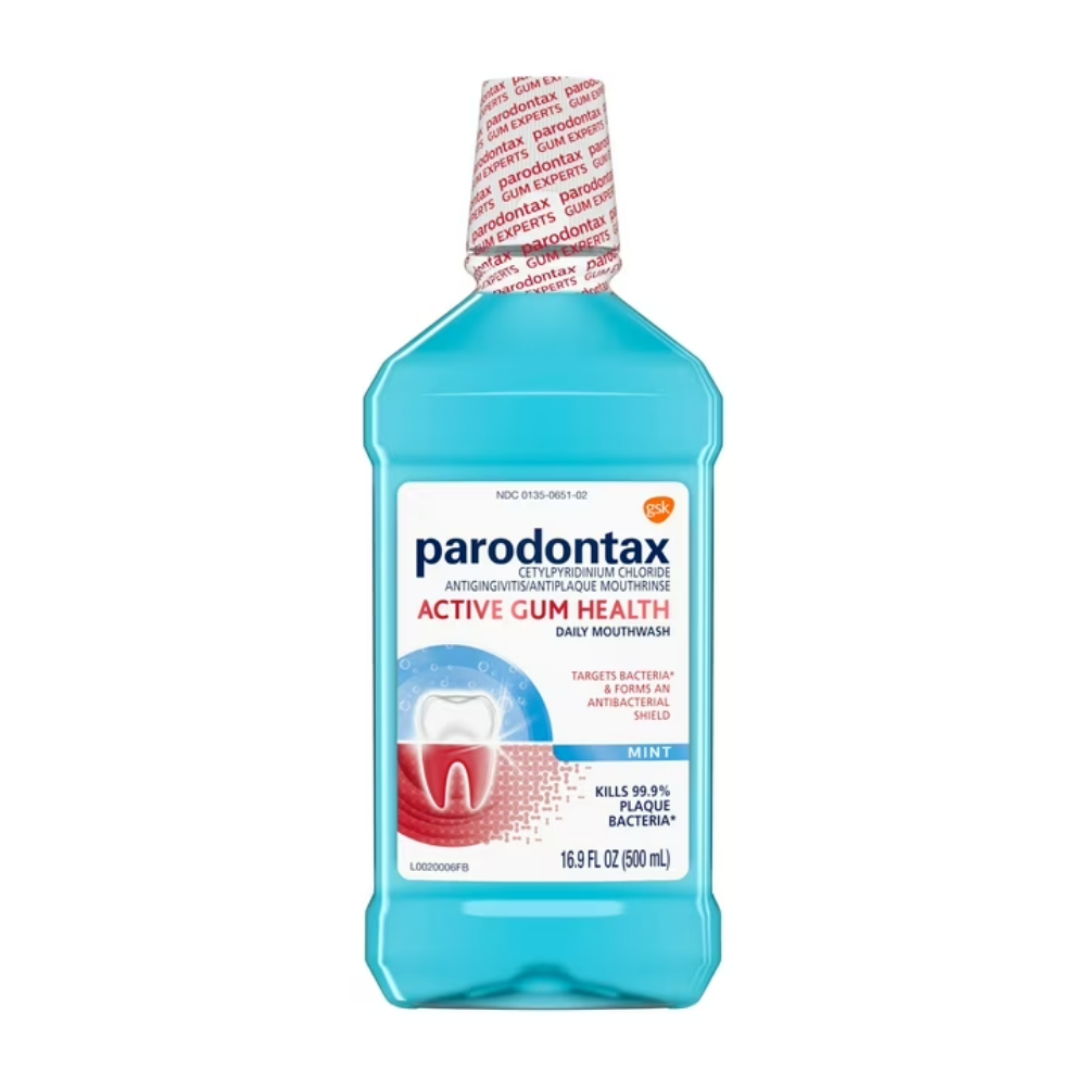Parodontax Active Gum Health Mint Mouthwash (16.9 oz) DestGlow