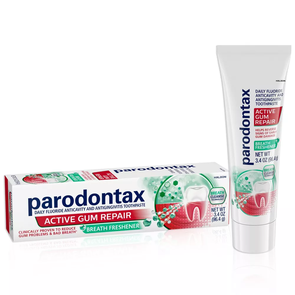 Parodontax Active Gum Repair Breath Freshener Toothpaste (3.4 oz) DestGlow