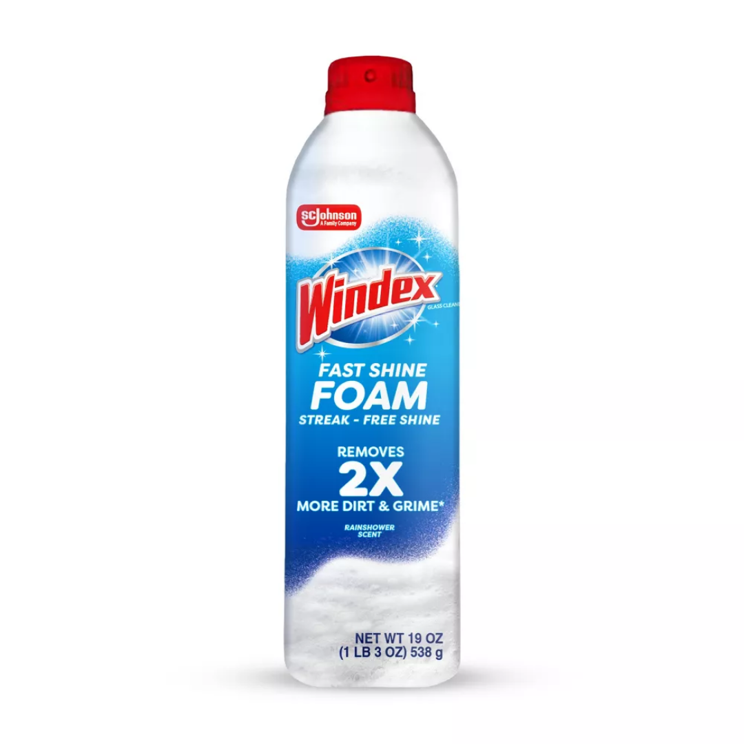 Windex Fast Shine Foam Glass Cleaner Aerosol (19oz) DestGlow