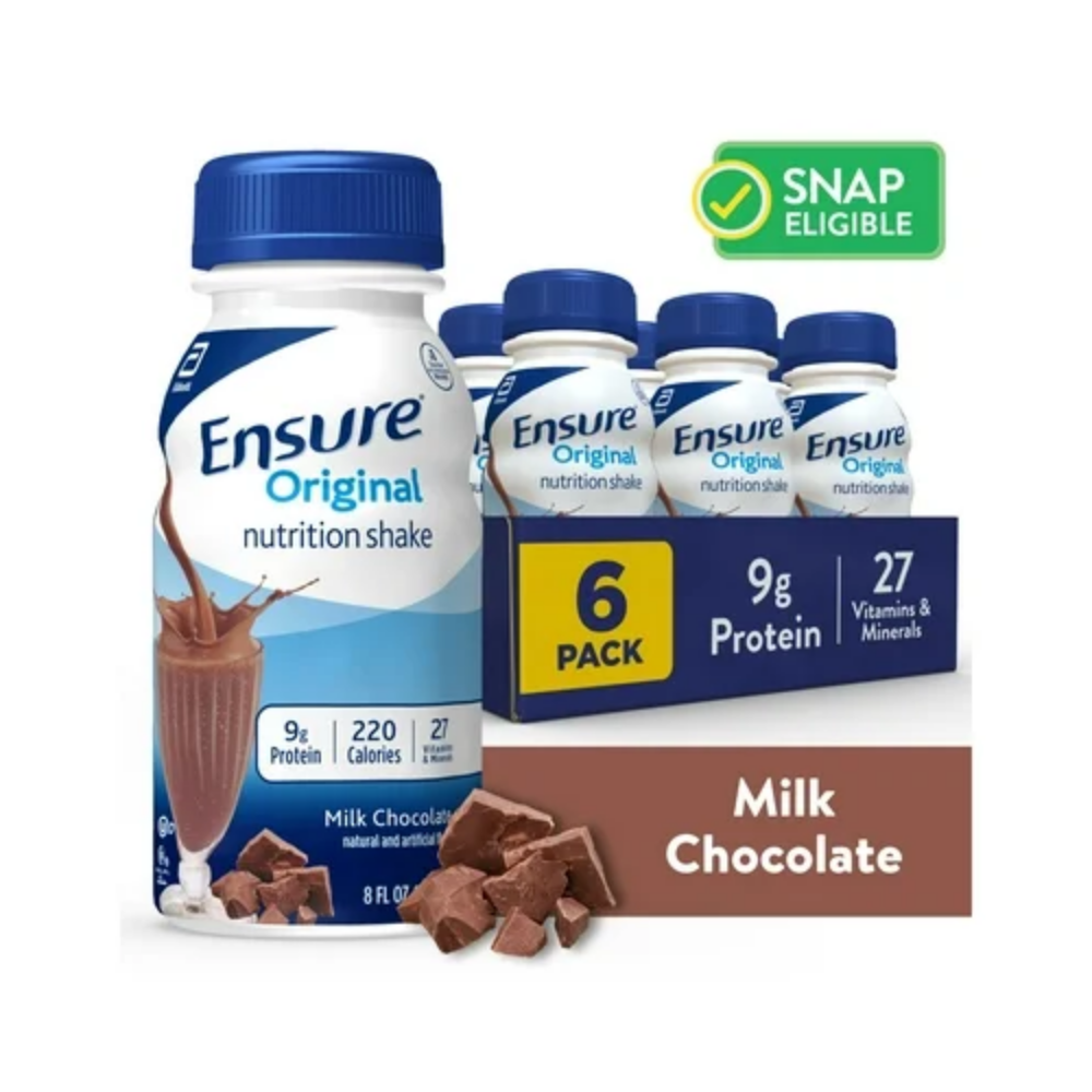 Ensure Original Nutrition Shake Milk Chocolate (8oz 6pk) DestGlow