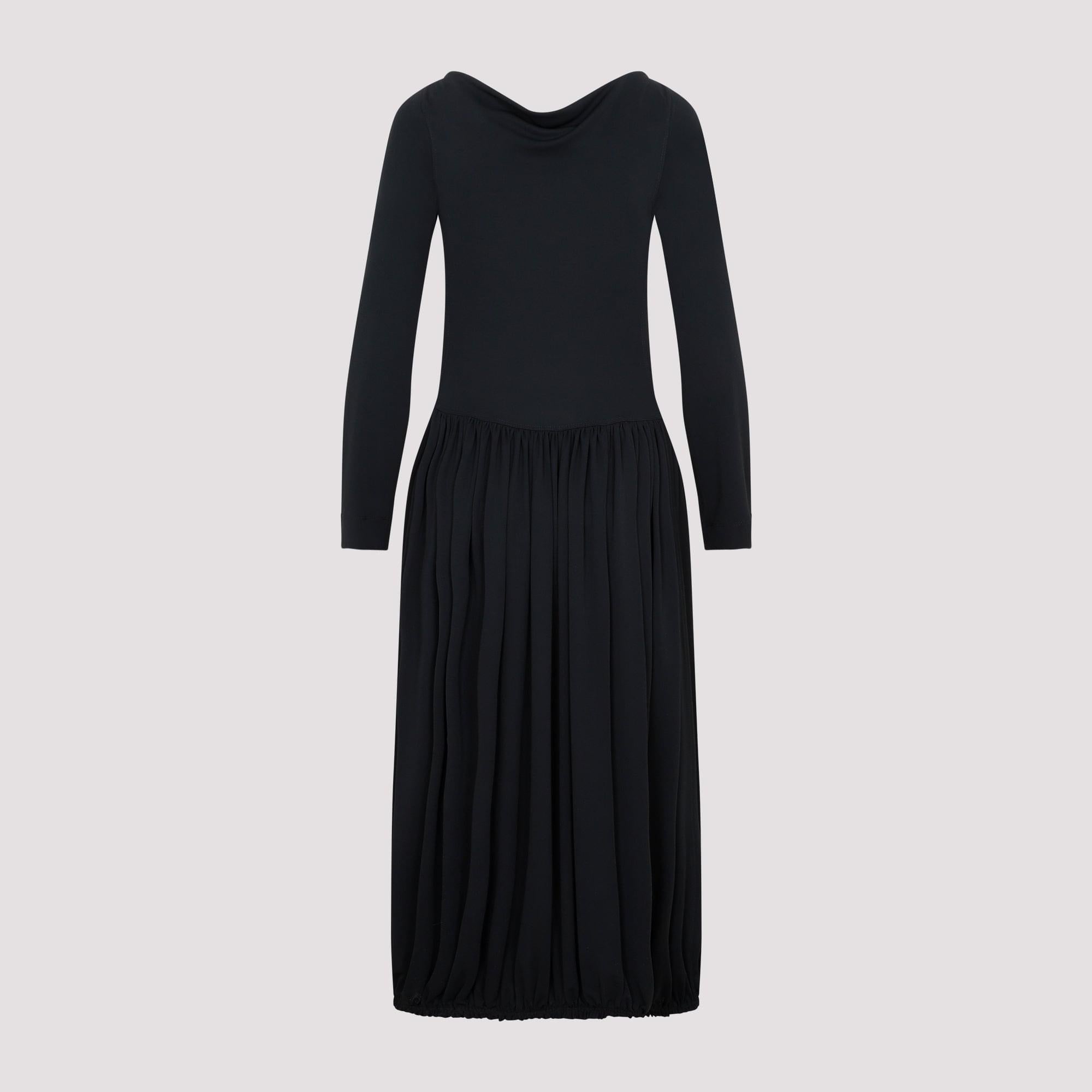 Lanvin Ls Drape Midi Dress Women DestGlow
