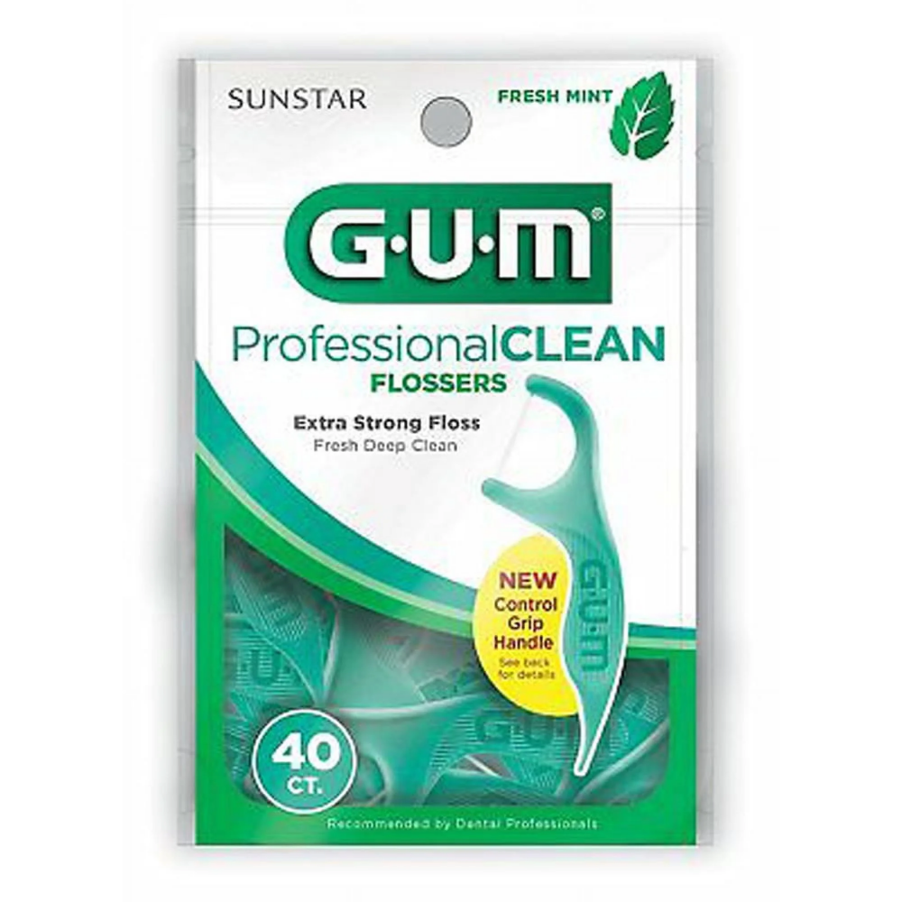 GUM Professional Clean Mint Flossers (40 ct) DestGlow