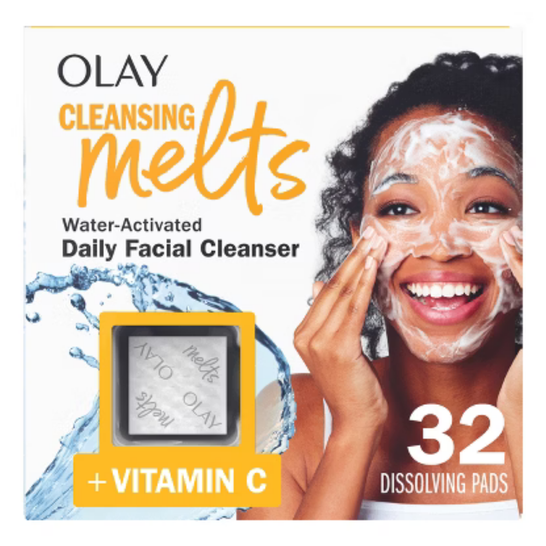 Olay Cleansing Melts Vitamin C Daily Facial Cleanser (32ct) DestGlow