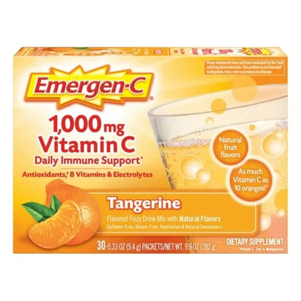 Emergen-C Vitamin C Daily Immune Support Tangerine (1000mg 30ct) DestGlow
