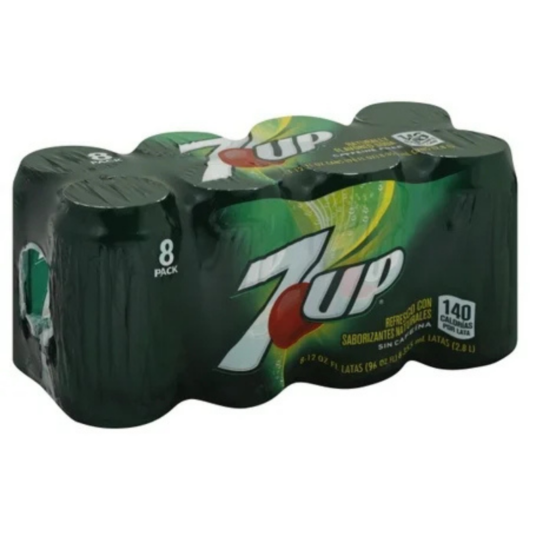 7UP Lemon Lime Soda 8 Pack Cans (12oz) DestGlow