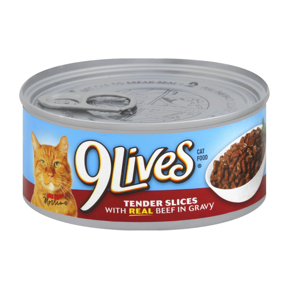 9Lives Hearty Cuts Wet Cat Food with Real Beef & Chicken in Gravy (5.5oz) DestGlow
