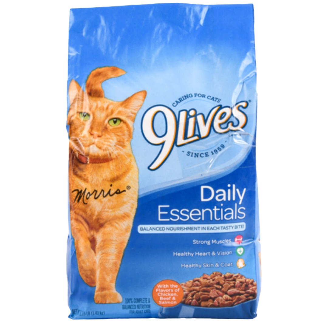 9Lives Daily Essentials Dry Cat Food (3.15lbs) DestGlow