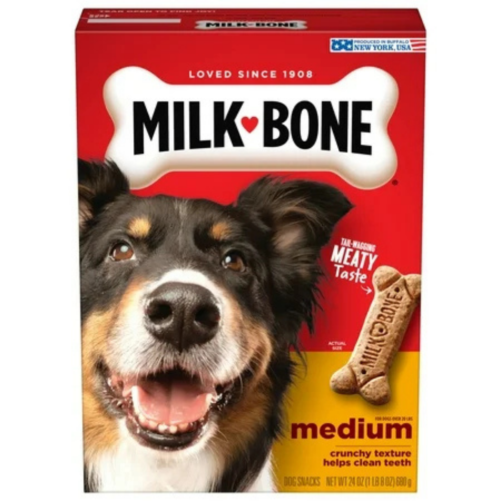 Milk-Bone Original Dog Biscuits Medium Crunchy Dog Treats (24oz) DestGlow
