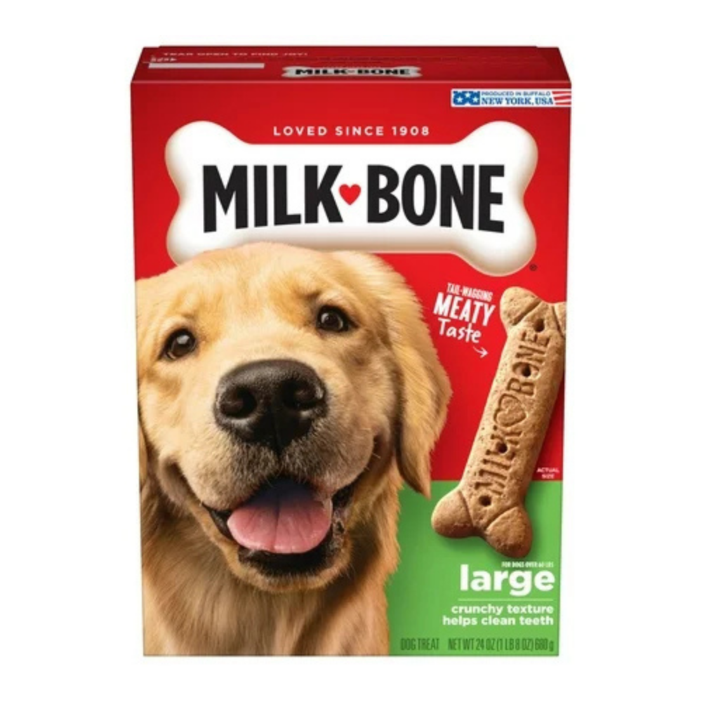Milk-Bone Original Dog Biscuits Large Crunchy Dog Treats (24oz) DestGlow