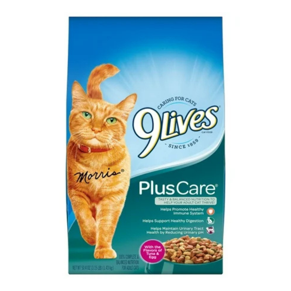 9Lives Plus Care Dry Cat Food (3.15 lb. Bag) DestGlow