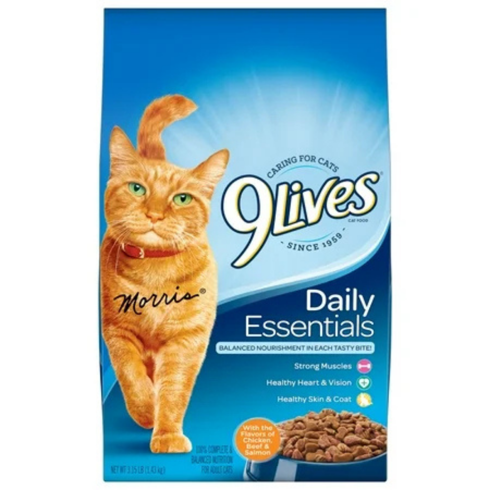 9Lives Daily Essentials Dry Cat Food (3.15lbs) DestGlow