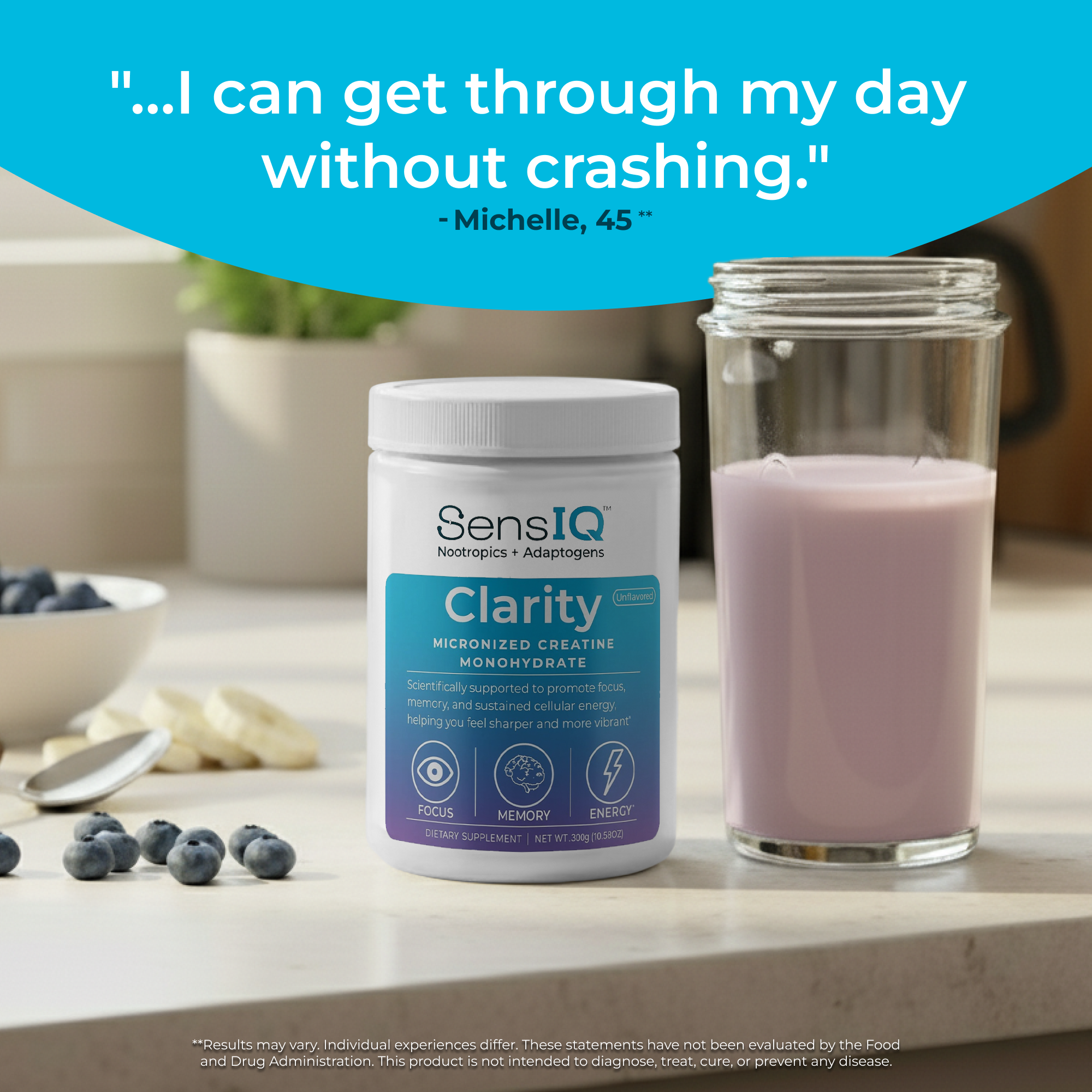 Clarity Micronized Creatine Monohydrate by SensIQ