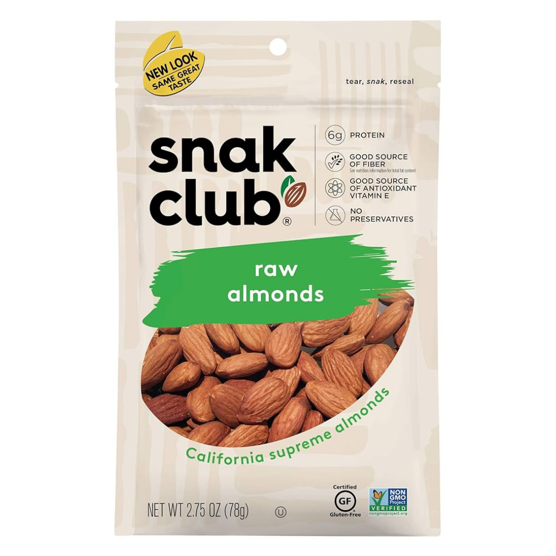 Snack Club Raw Almonds Heart Healthy Snack (2.75oz) DestGlow