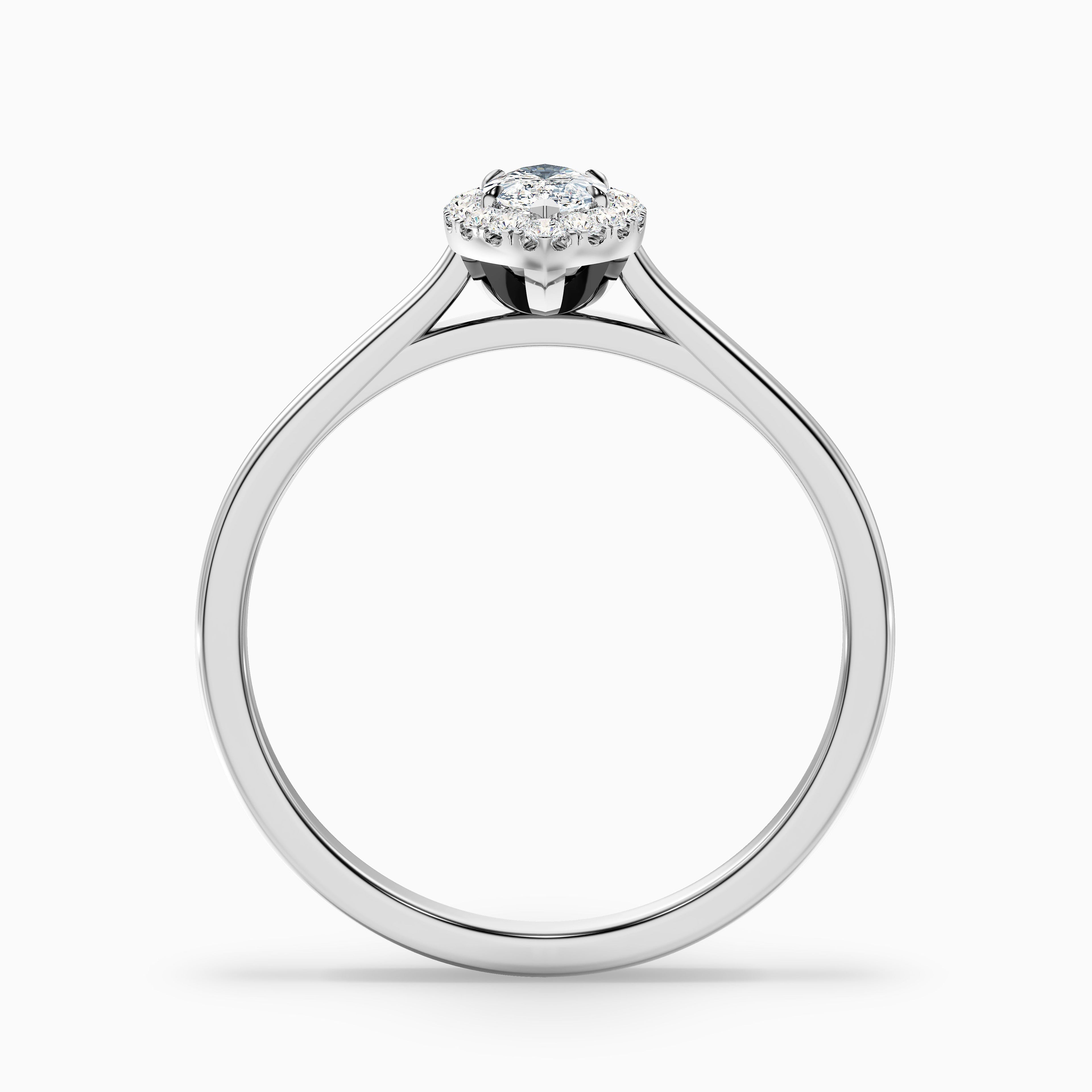 Anaya 2 Carat Marquise Halo Lab Grown Diamond Ring in 14k Yellow Gold DestGlow