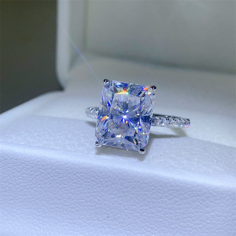 5 Carat Radiant Cut Sparkala™ 925 Sterling Silver Ring by Sparkala