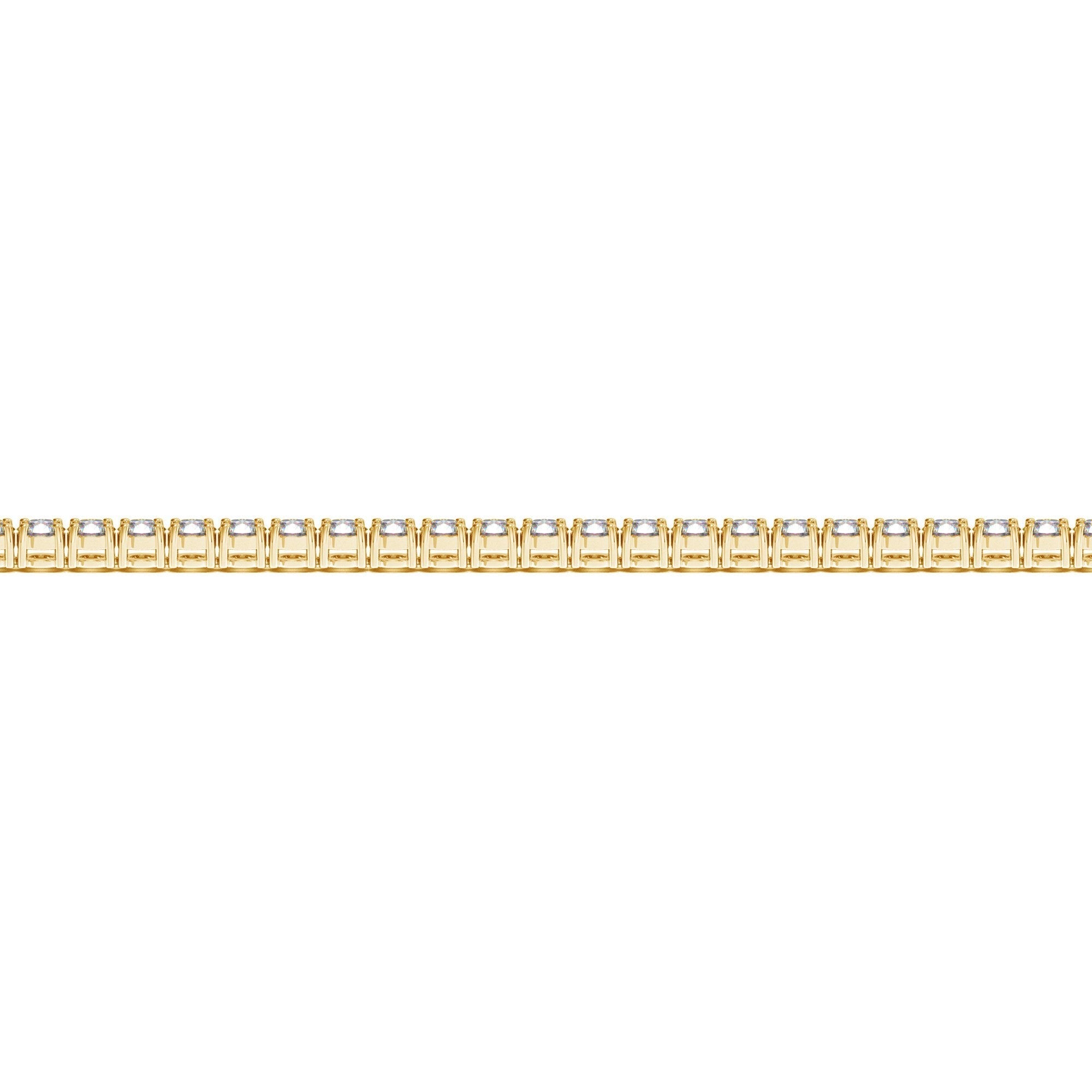 Lab Grown Round Diamond Tennis Bracelet in 14k Yellow Gold (3 cctw F/G VS2/SI1) by Bids.com
