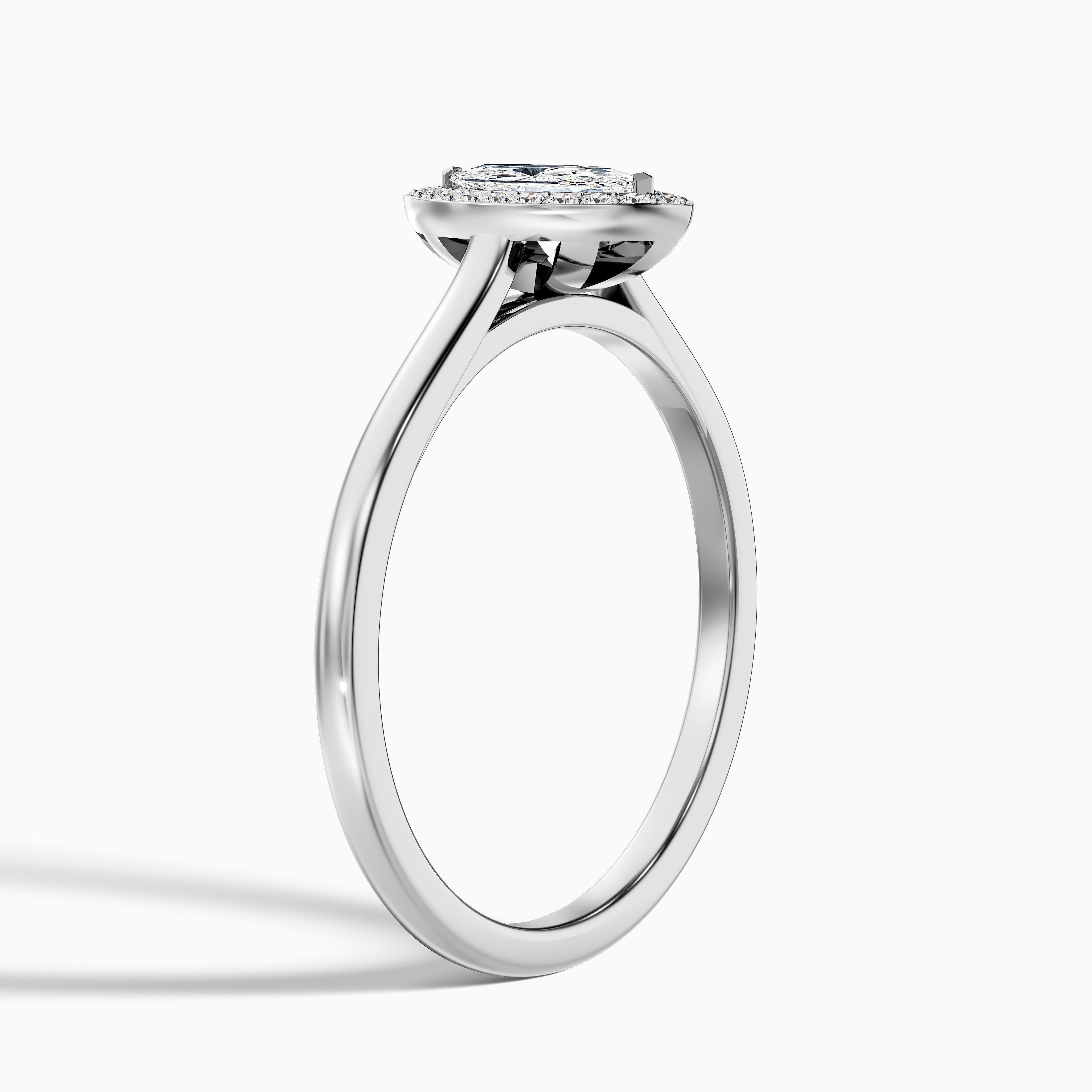 Carla 4.5 Carat Marquise Halo Lab Grown Diamond Ring in 18k Rose Gold