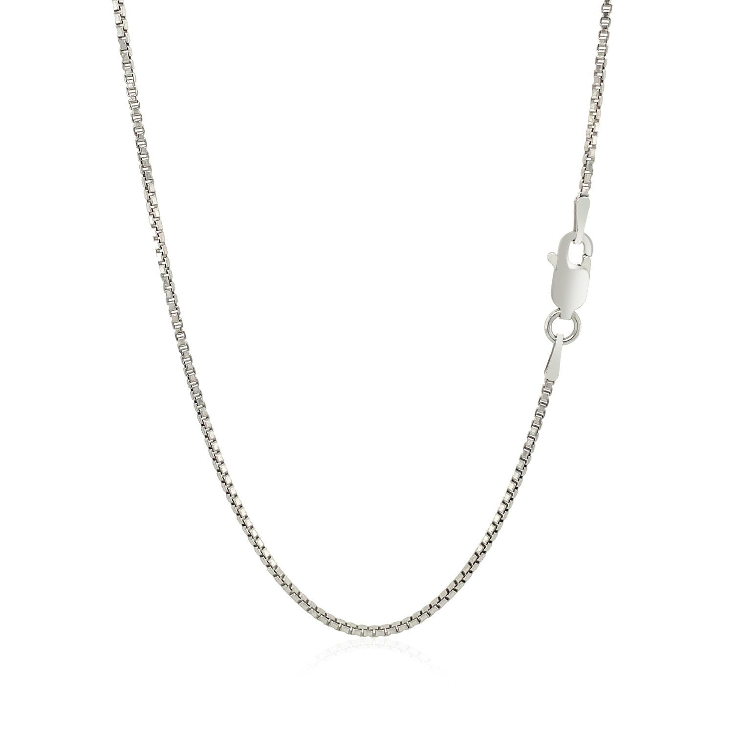 Sterling Silver Rhodium Plated Box Chain 1.3mm by Bids.com