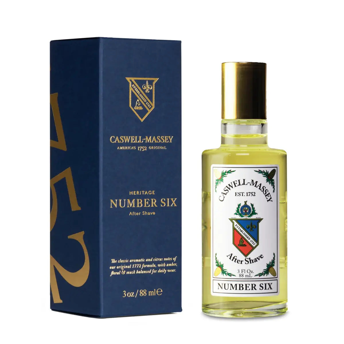 Caswell-Massey Gold Cap After Shave 3 oz Collection by Pasteur Pharmacy