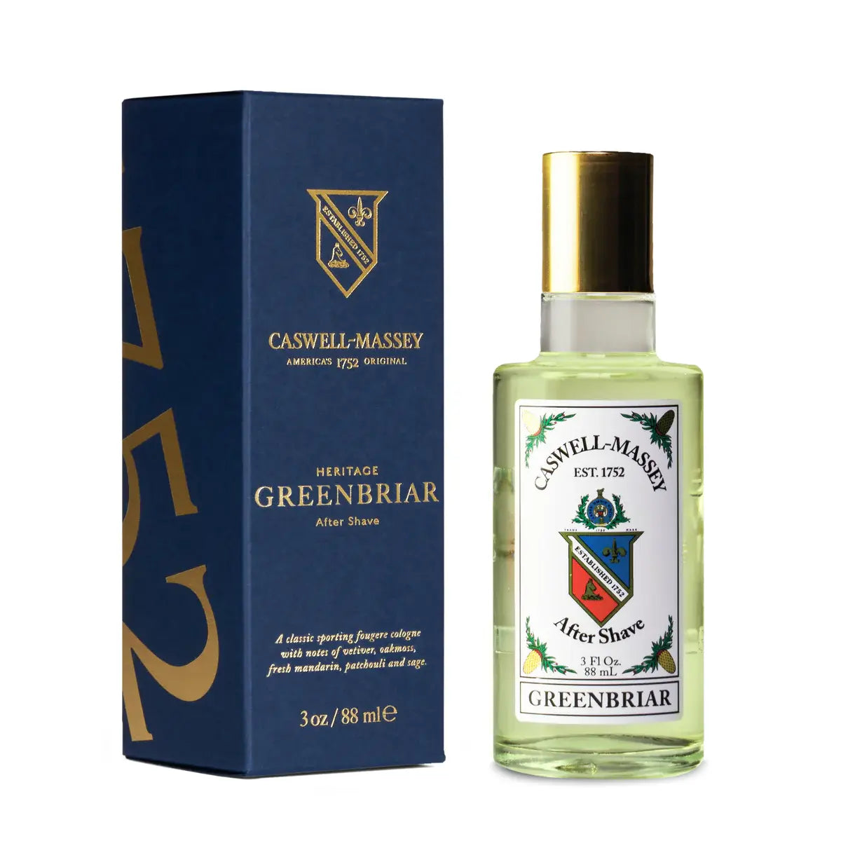 Caswell-Massey Gold Cap After Shave 3 oz Collection by Pasteur Pharmacy