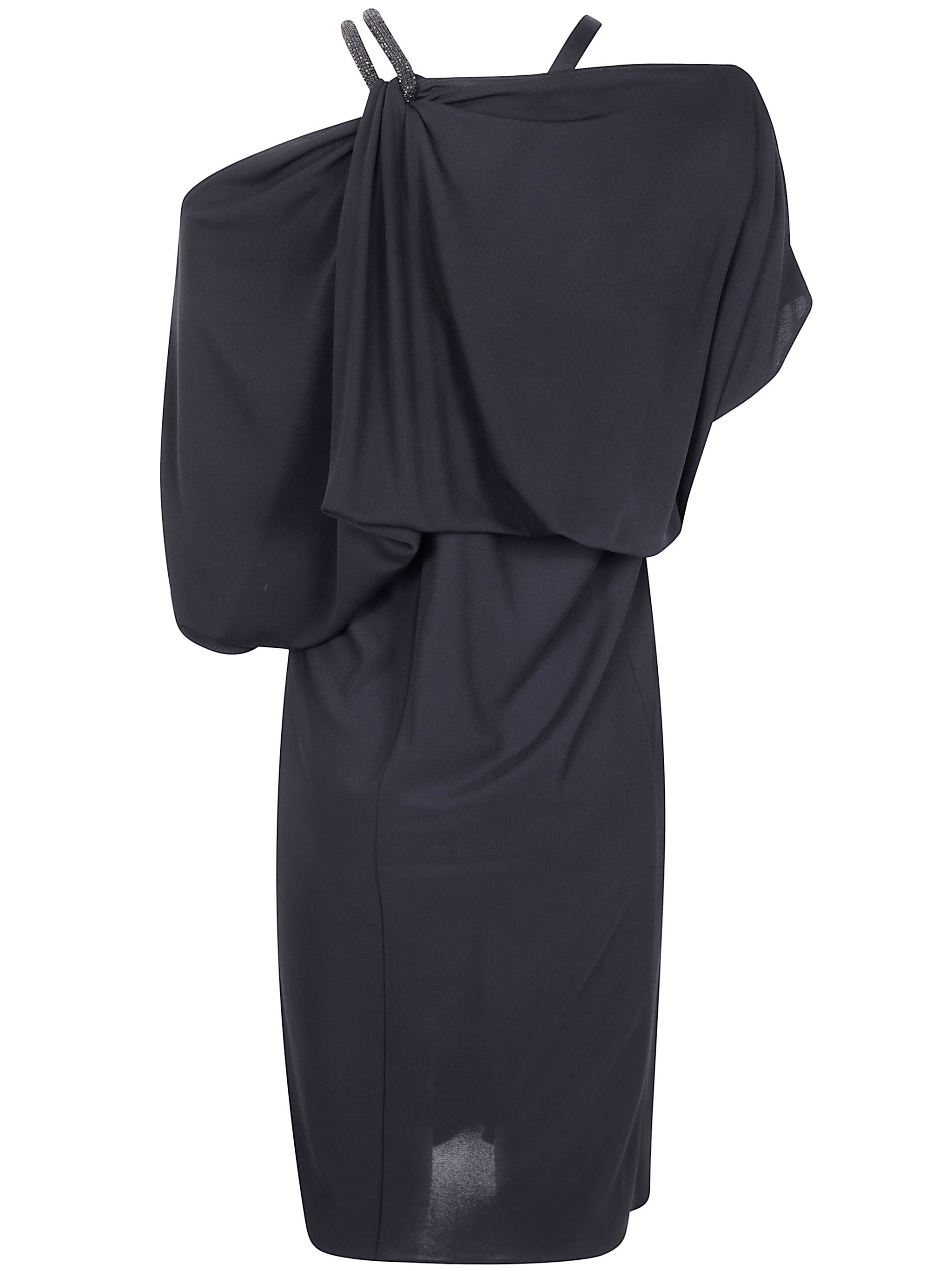 Tom Ford Women Chain Stones Embroidery On Crepe Jersey Cocktail Dress by Luosophy