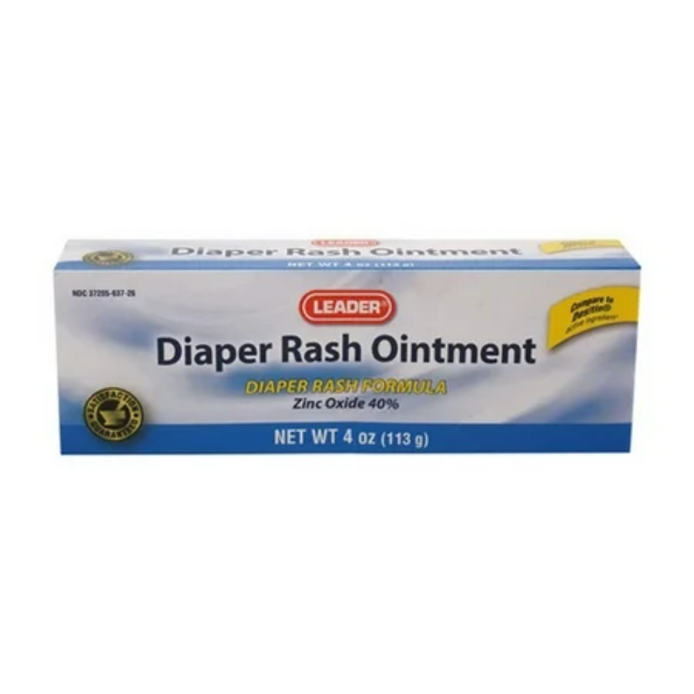 Leader Diaper Rash Ointment with Zinc Oxide (4oz) DestGlow