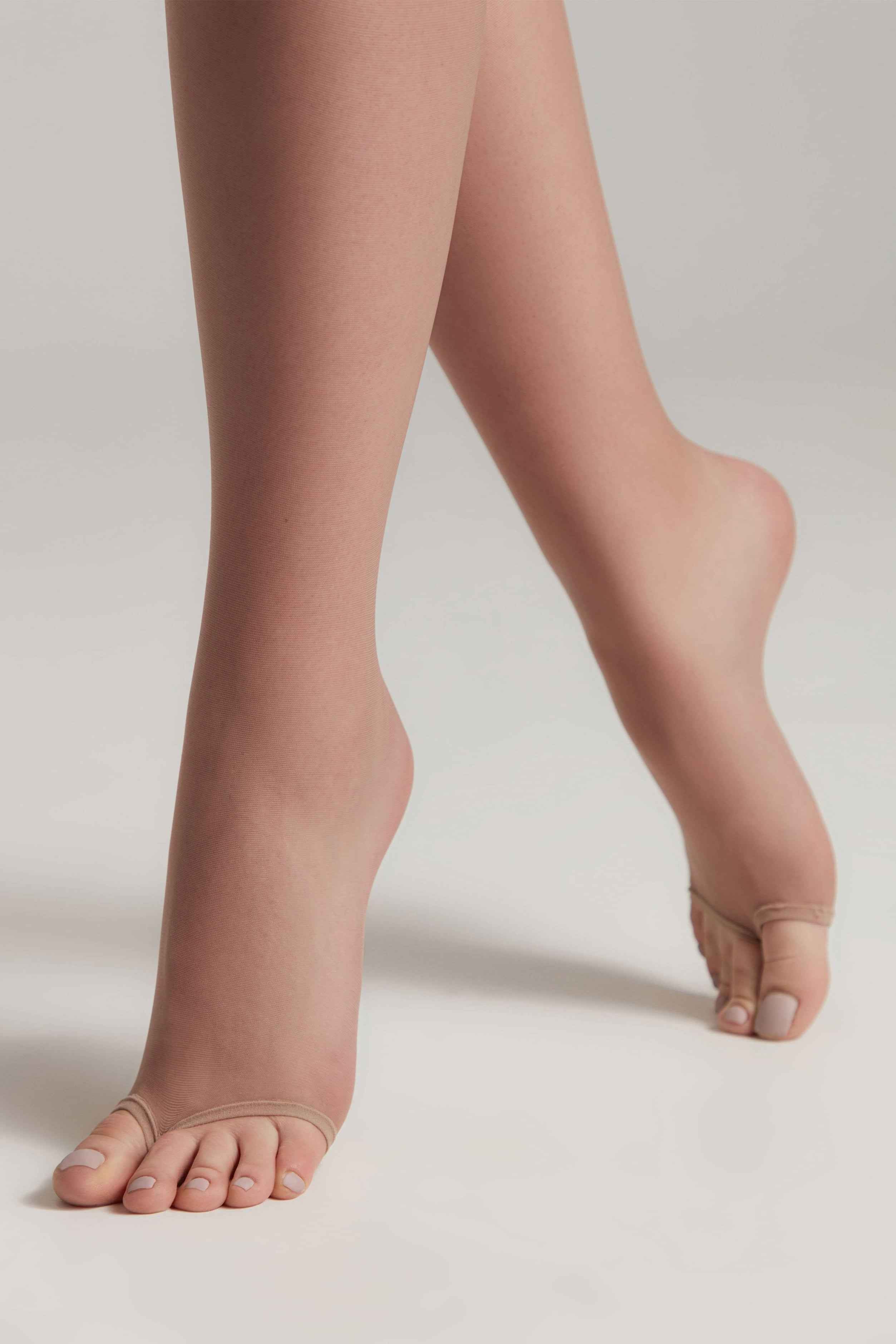 Tights Conte Summer 8 Den - Ultra Sheer with an Open Toe