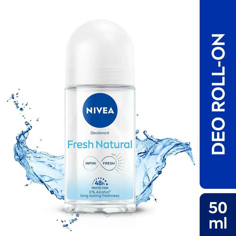 Nivea Fresh Natural Roll On 48 H Smooth & Beautiful Underarms For Women