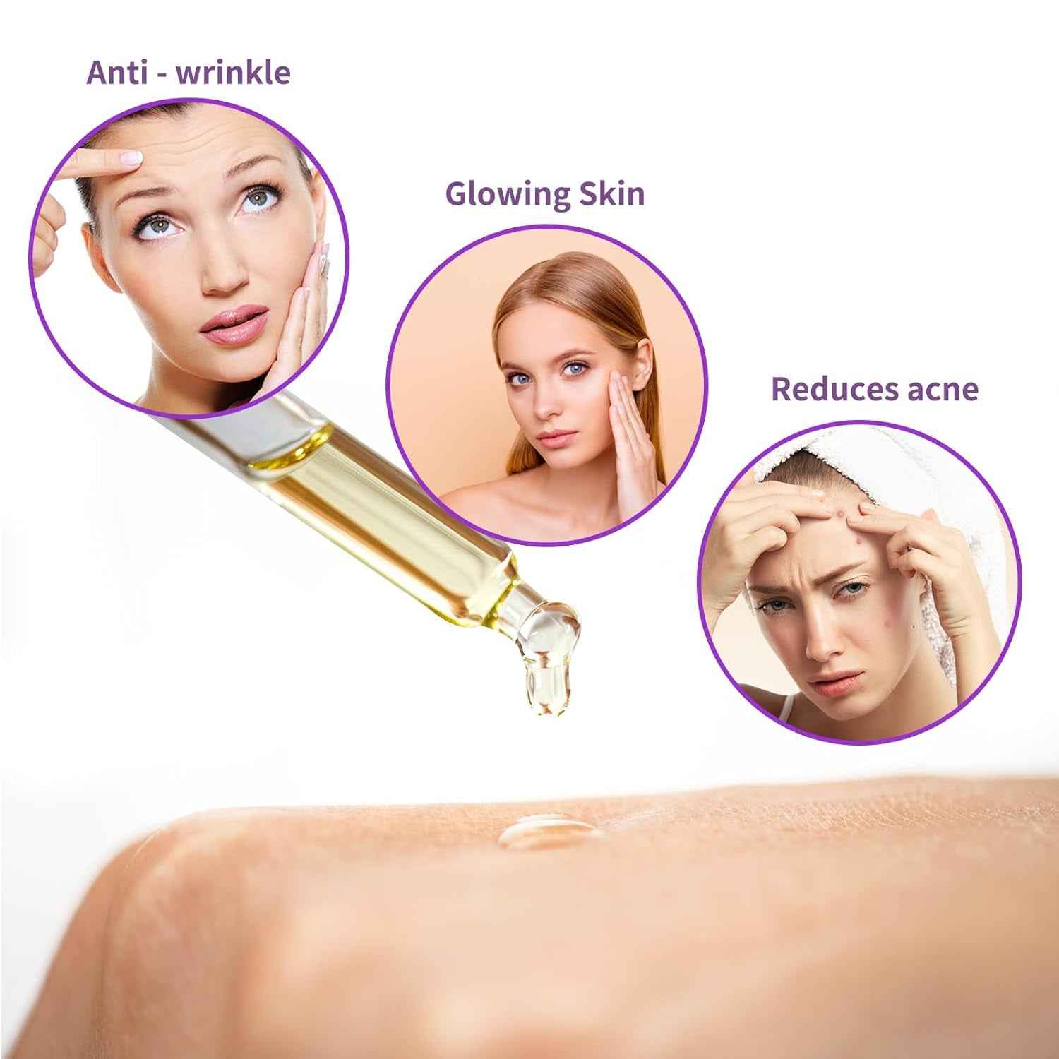 2PCS Bakuchiol Retinol Serum Retinol Rejuvenation Serum, Retinol Serum for Wrinkles Retinol Serum Face Serum for All Skin, Retinol Serum Wrinkles for Man&Women