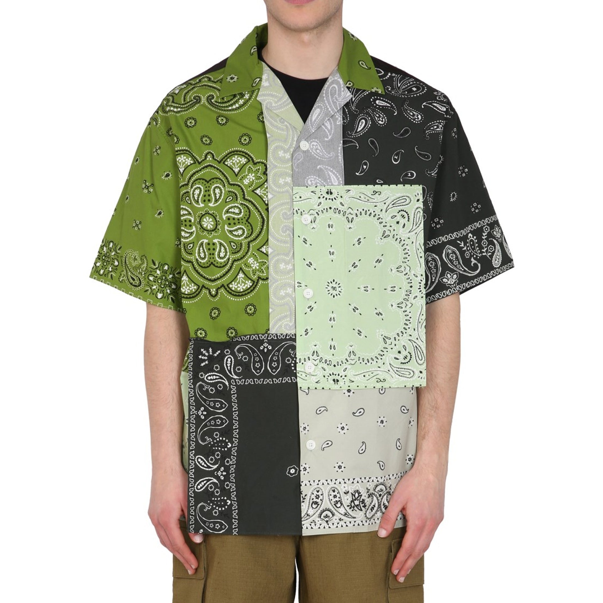 Kenzo Patchwork Cotton Shirt Men by Luosophy