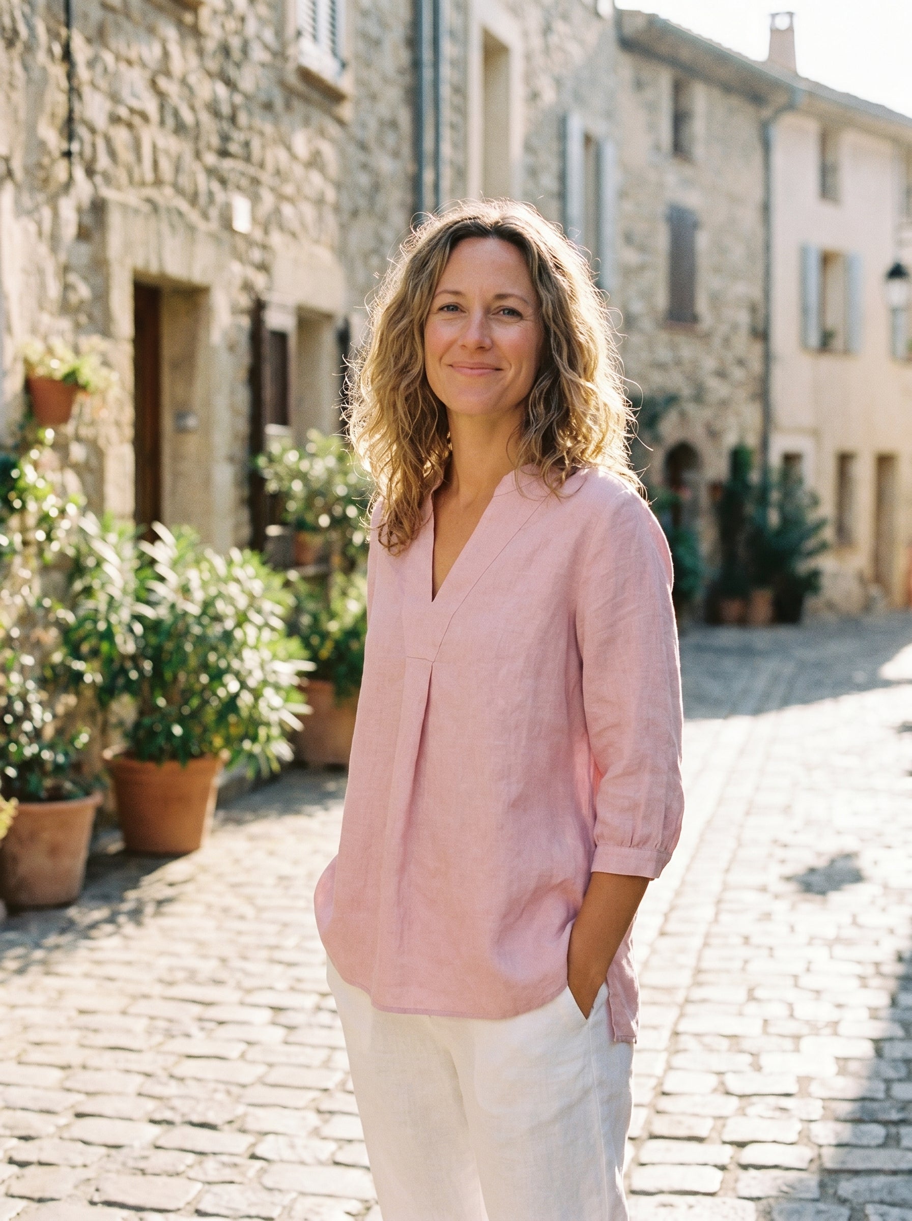 100% Linen Dress Shirt JOANNA DestGlow