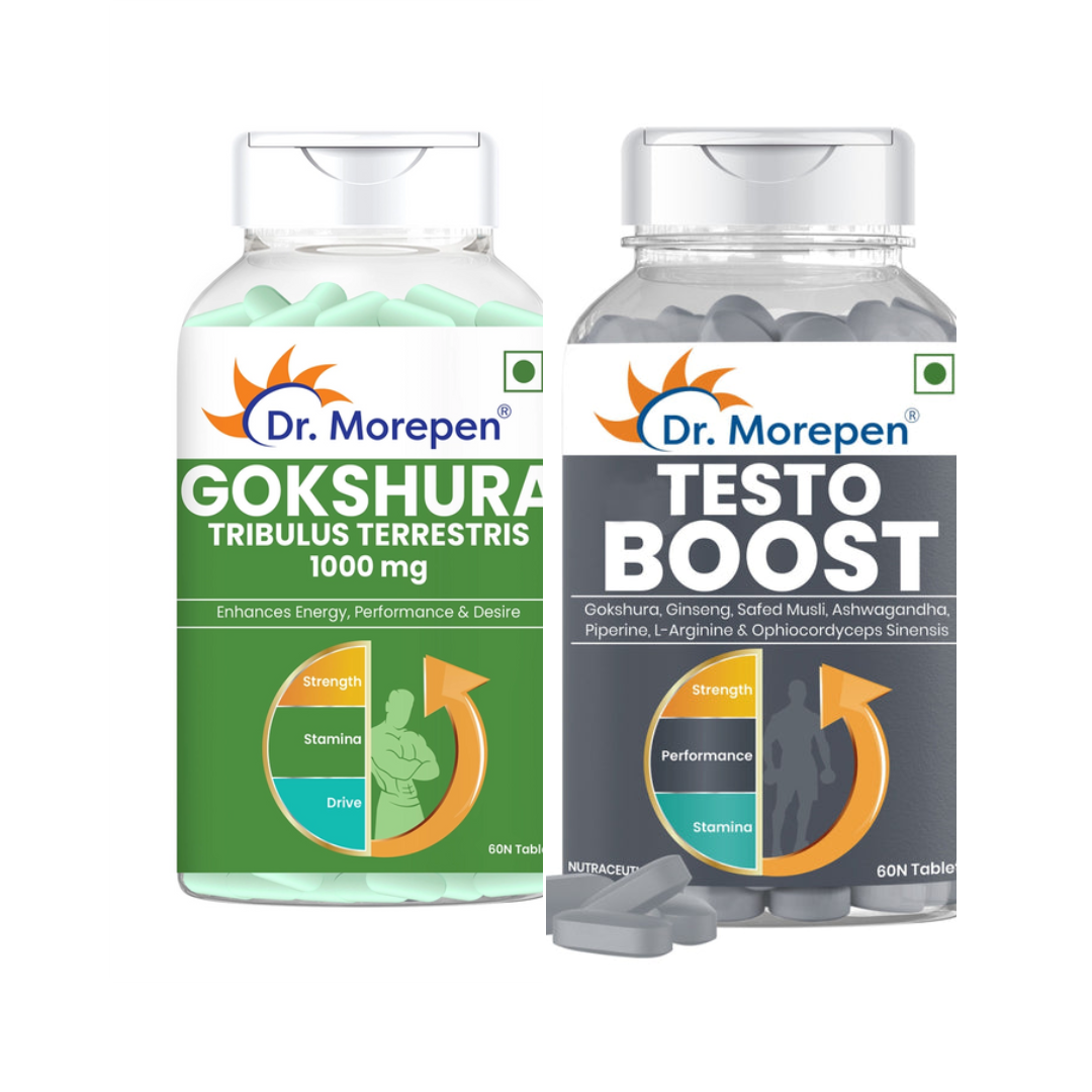 Dr Morpen Gokshura & Testo Boost -Performance Combo Pack