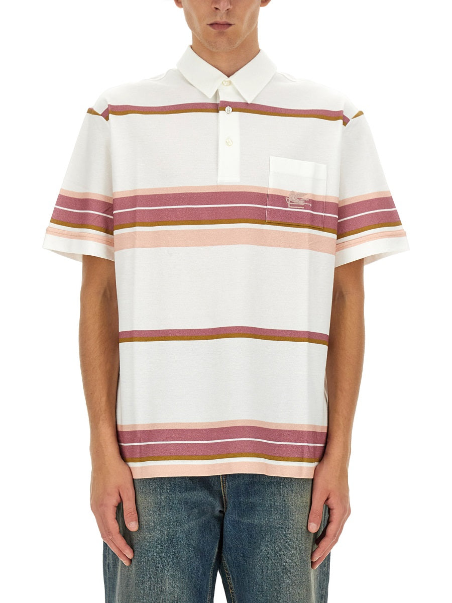 Etro Men Polo Shirt With Pegasus Embroidery DestGlow