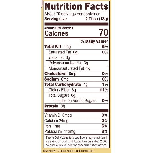 Flaxseed Meal, Golden, Organic, Bob&