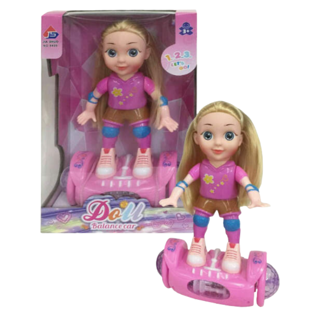 Jia Shuo Electric Balance Car Doll with Lights & Music (Pink) DestGlow