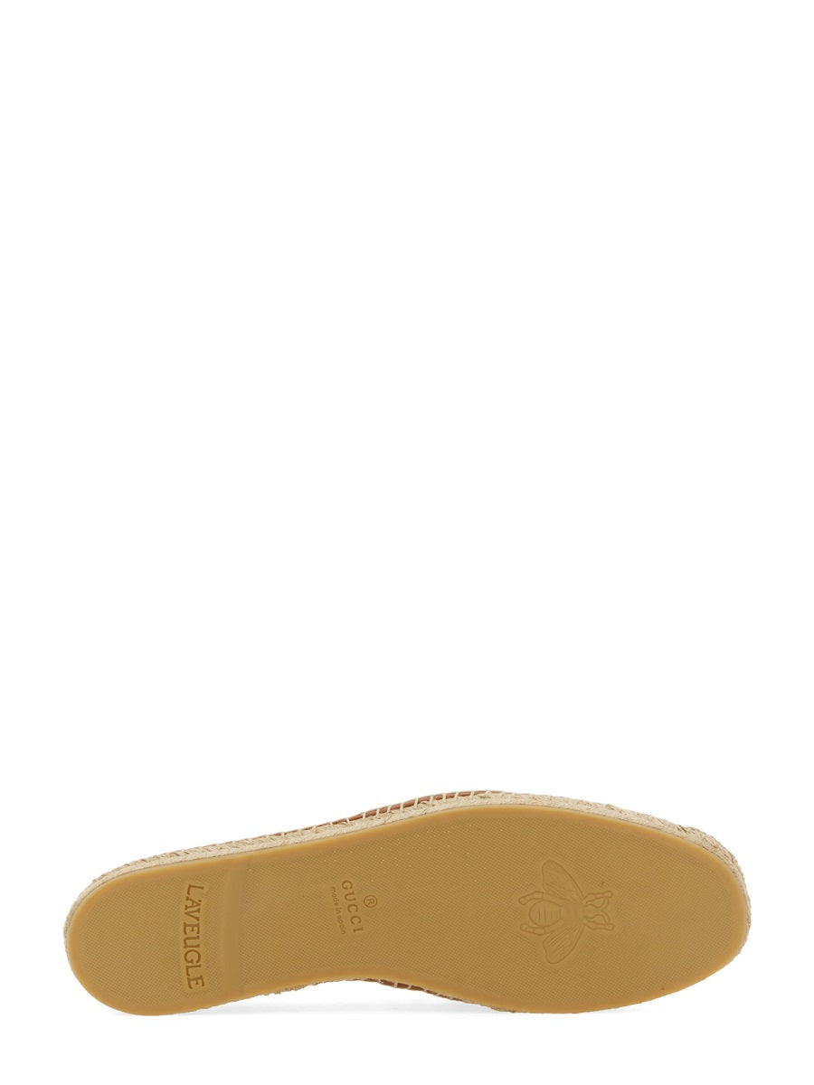Gucci Men Espadrilles With Cross Gg DestGlow