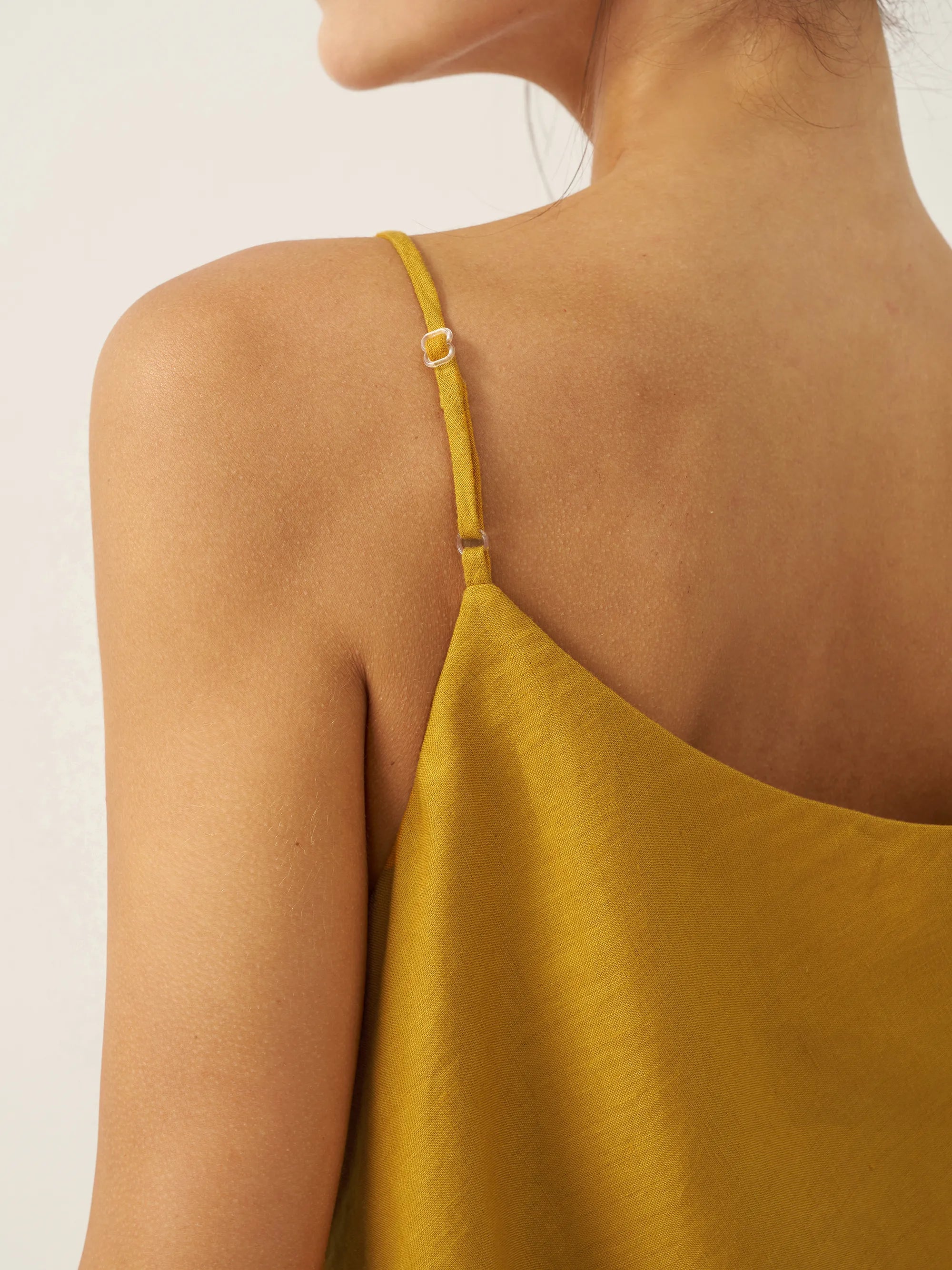 100% Linen Beaded Hem Camisole Bree by LINTICO