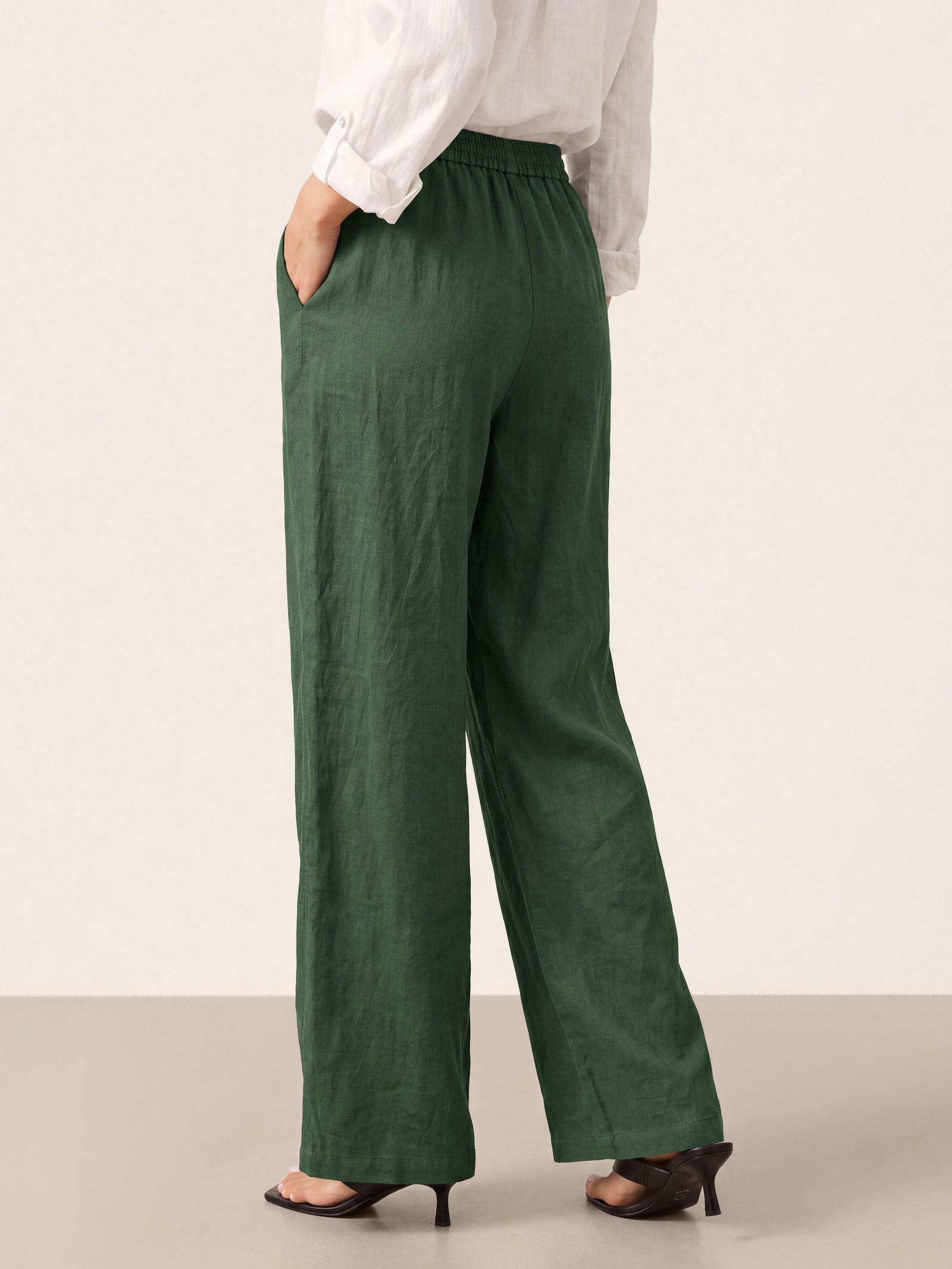 100% Linen Classic Pants LYON DestGlow