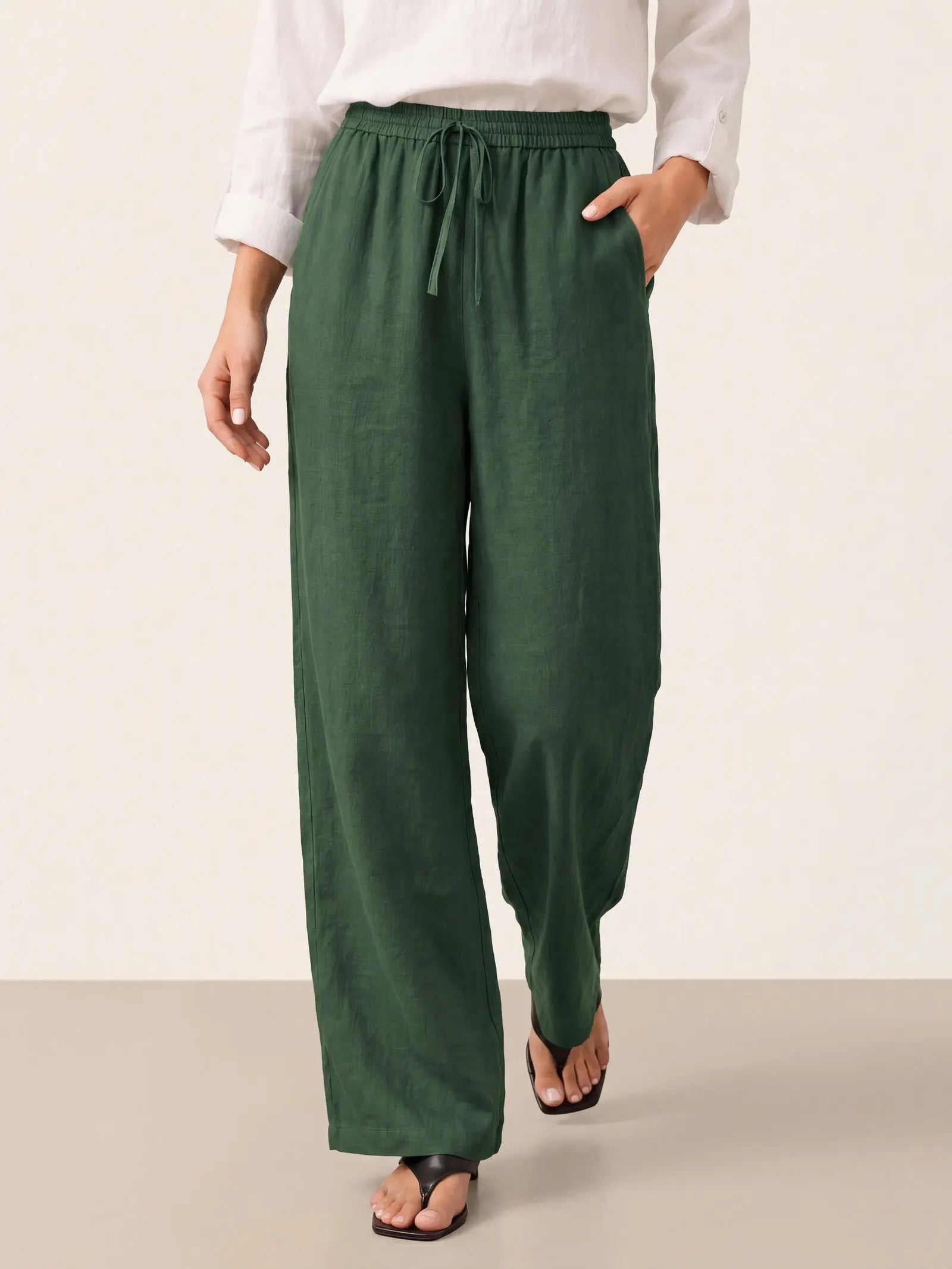 100% Linen Classic Pants LYON