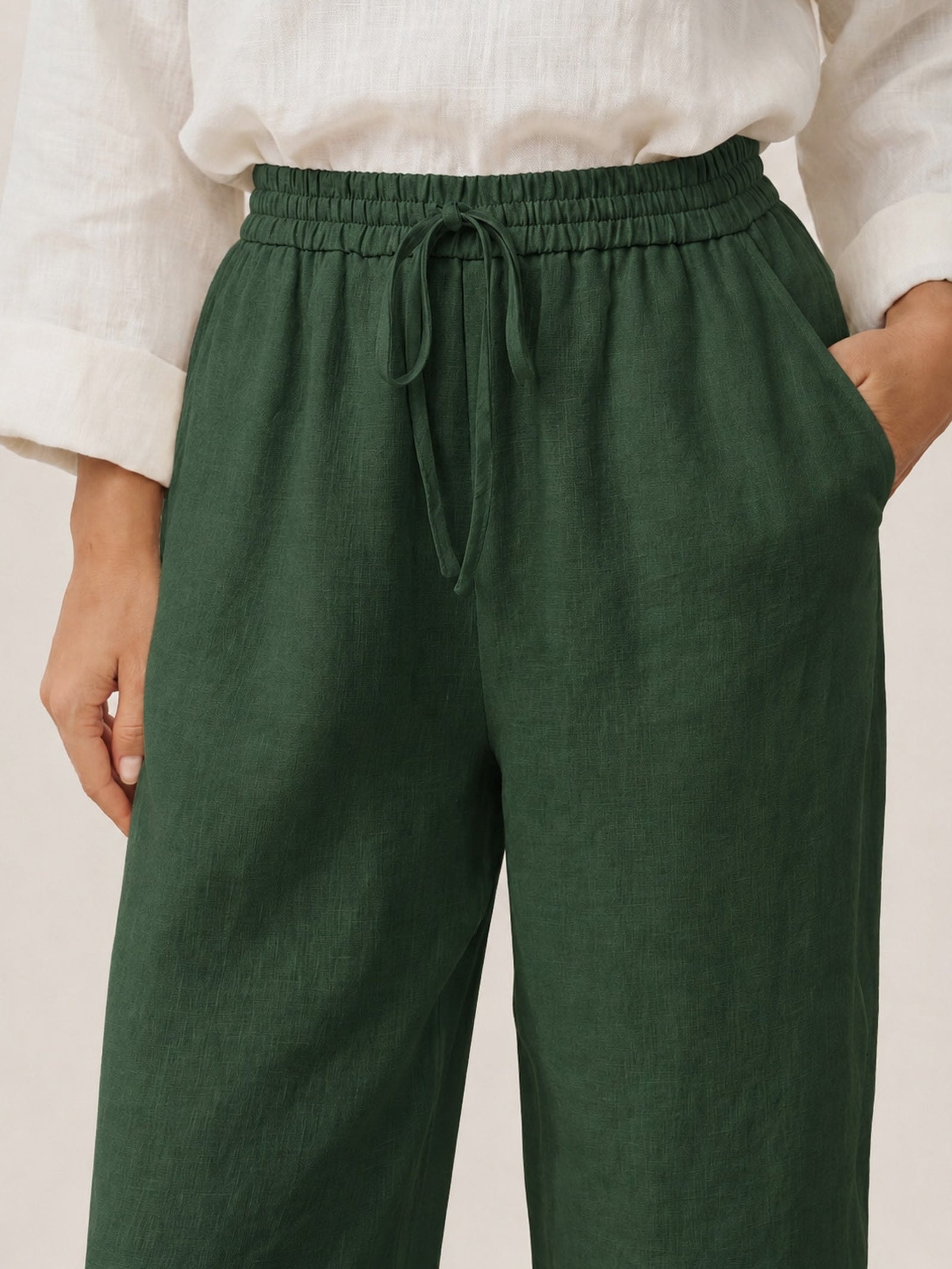 100% Linen Classic Pants LYON DestGlow