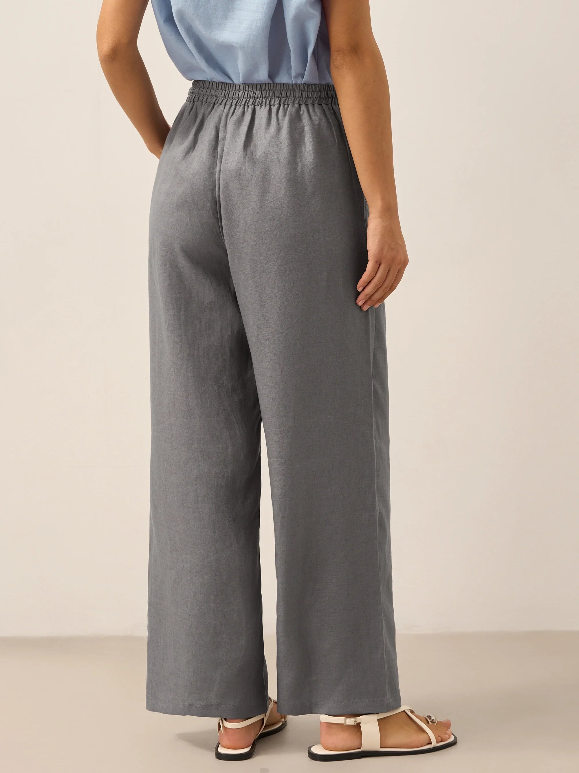 100% Linen Classic Pants LYON DestGlow