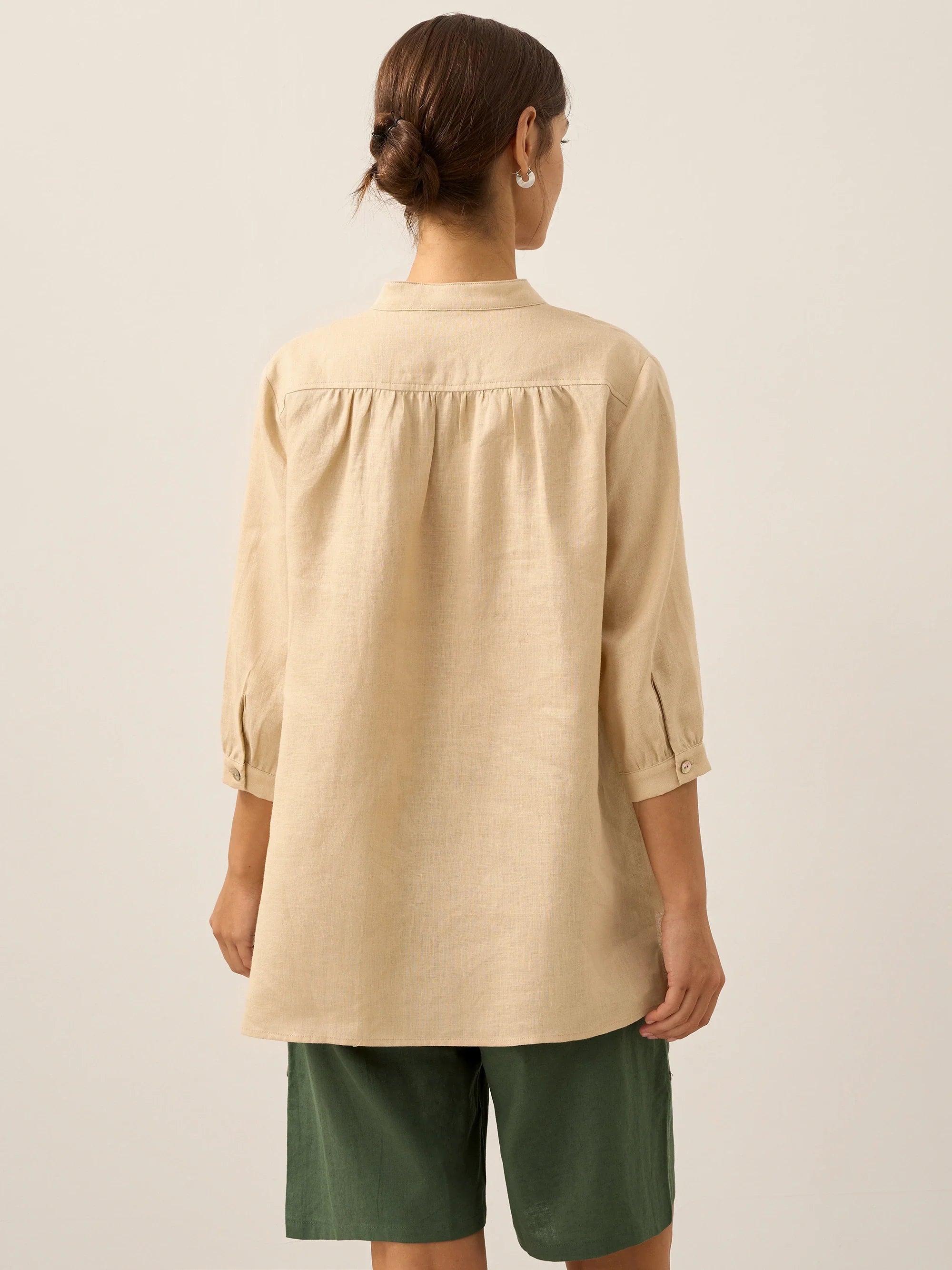 100% Linen Dress Shirt JOANNA DestGlow
