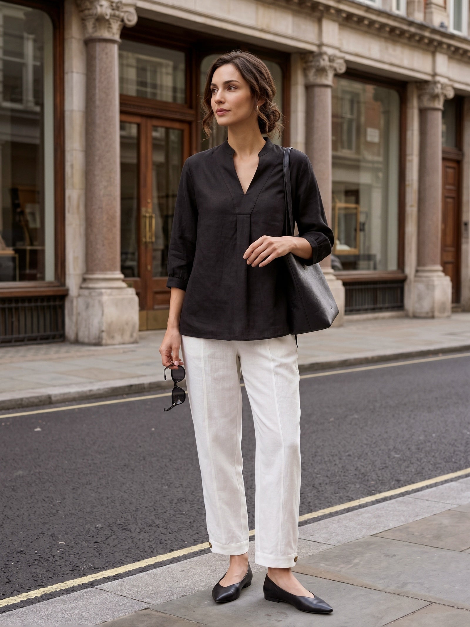 100% Linen Dress Shirt JOANNA DestGlow