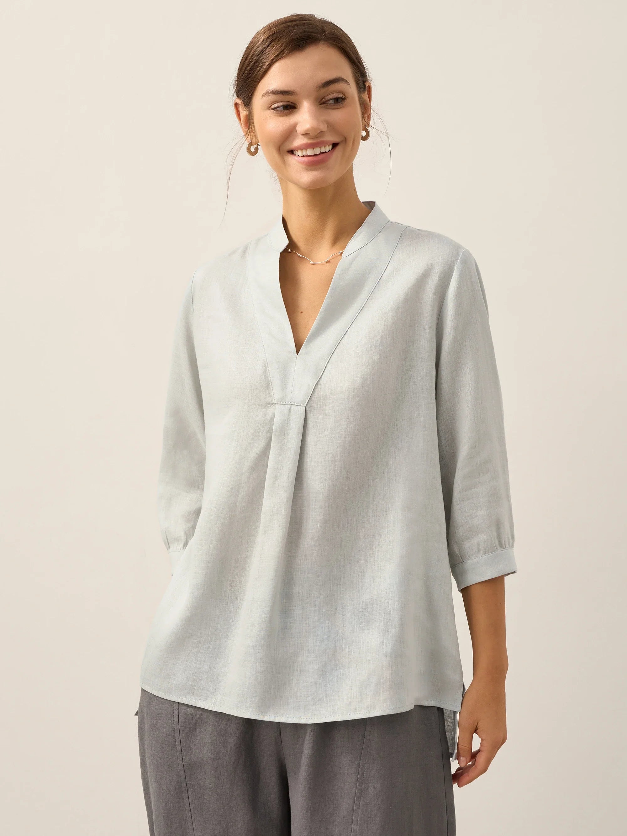 100% Linen Dress Shirt JOANNA DestGlow