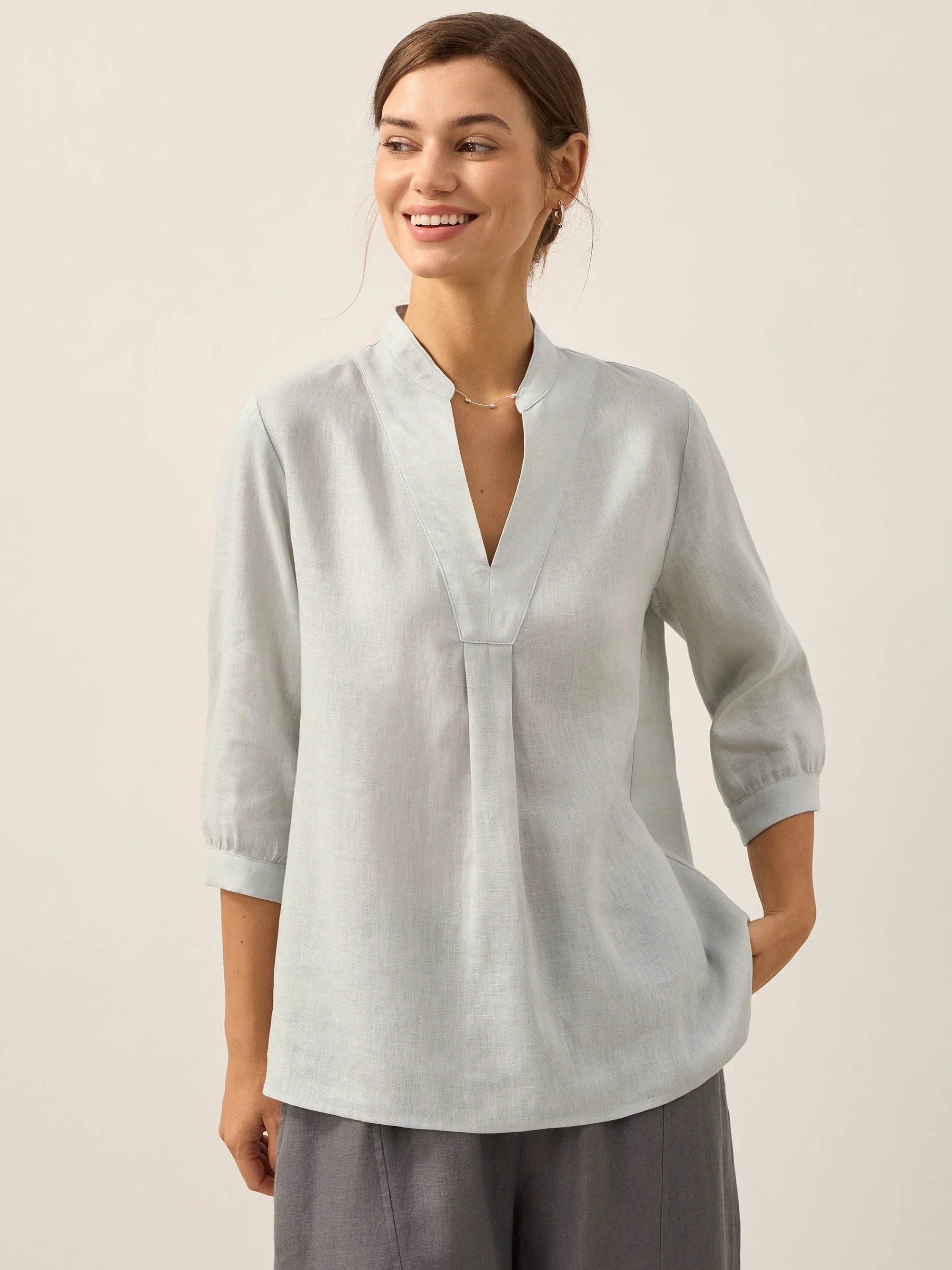 100% Linen Dress Shirt JOANNA DestGlow