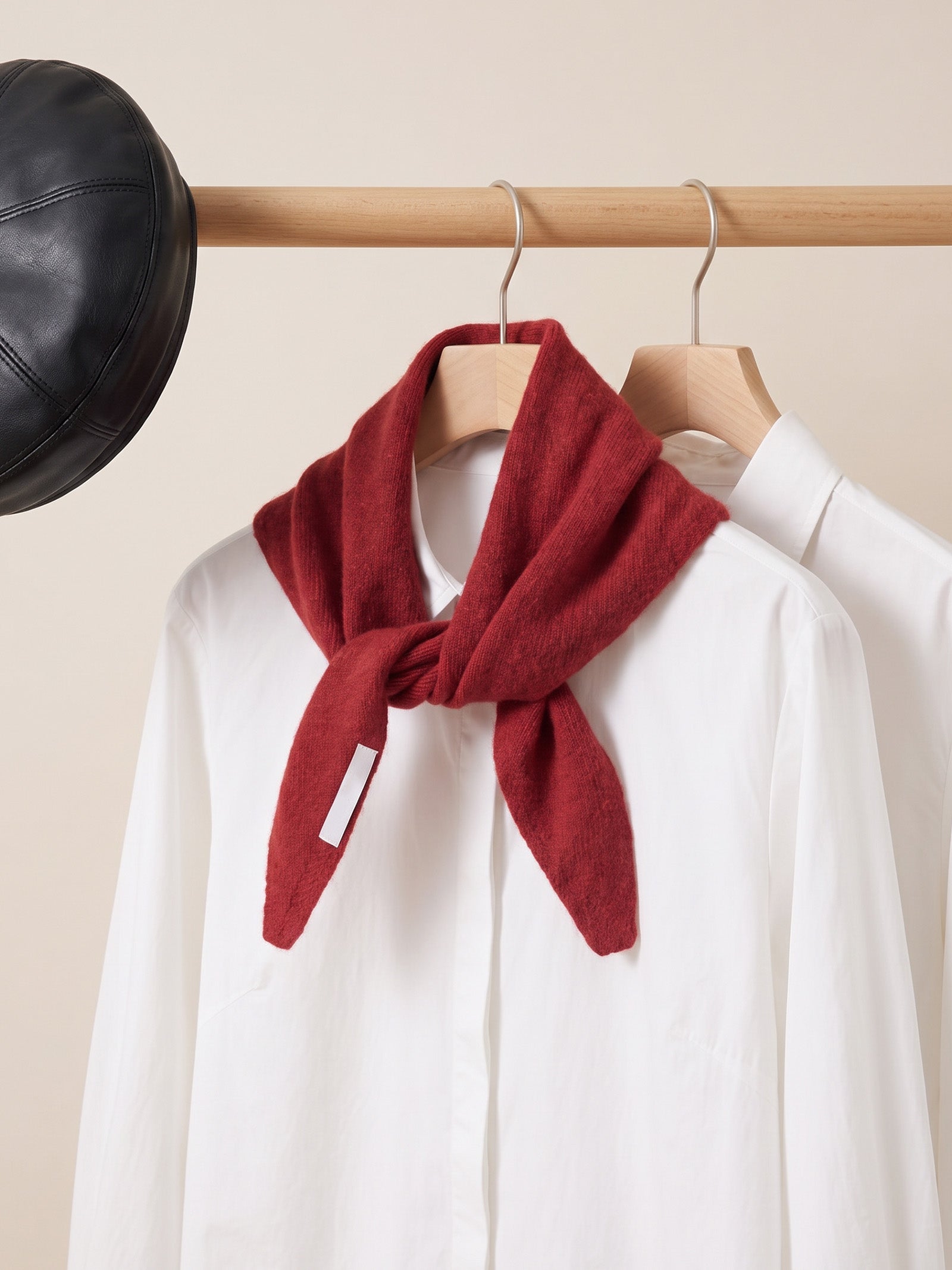 100% Merino Wool Knitted Triangle Scarf DestGlow